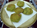 Palak Puri - spinach mix masala poori