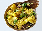 Phulkopir Chal Ghonto - a medley of Potato and Cauliflower with aromatic rice