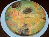 Rainbow  cake with fresh cream (malai)