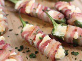Bacon Wrapped Jalapeno Poppers with Cream Cheese