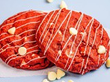 Crumbl Red Velvet White Chocolate Chip Cookies