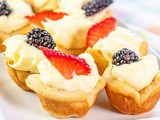 Lemon Cheesecake Crescent Cups