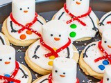 Melting Snowman Sugar Cookies