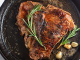 Pan Seared t-Bone Steak