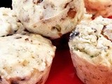 #MuffinMonday: Mushroom Onion Cheese and Basil Muffins