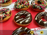 Baked Cake Donuts with toppings
