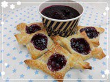 Homemade Blueberry Jam with Puff Pastries