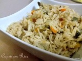 Capsicum Rice |  Bell Pepper Rice
