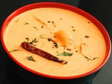 Mambazha Puliserry / மாம்பழ புளிசேரி(Curd based Mango gravy in Cream of Coconut)
