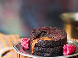 2 Minutes Microwave Eggless Molten Lava Cake