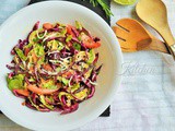 Brussel Sprout Red Cabbage Salad