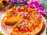 Dubai Style Mango Kunafa Cheesecake