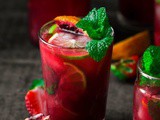 Strawberry Blood Orange Mojito Recipe (Cocktail)