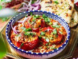 Stuffed Tomatoes in Creamy Tomato Masala
