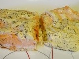 Baked Salmon with Dill Mustard Sauce
