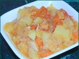 Cabbage, Potato and Chicken Stew