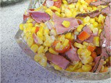 Corn Salad with Pastrami