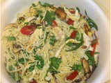 Warm Chicken Spaghetti Salad - Donna Hay