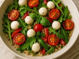 Caprese kvinoja solata