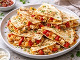 Hitro kosilo: Tortilja quesadilla s piščancem, sirom in papriko (one-pan