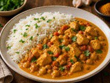 Hitro sobotno kosilo: piščančji curry s čičeriko in basmati rižem