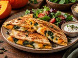 Hrustljave tortilje z bučo in sirom – hitro jesensko kosilo