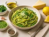 Kremaste testenine s pestom iz rukole in limono