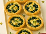 Mini quiche s špinačo in feta sirom