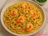 Špageti aglio olio s kozicami