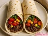 Tortilja wrapi z mletim govejim mesom in zelenjavo