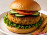 Veganski burger iz čičerike