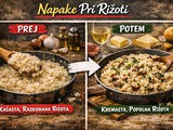 Zakaj rižota postane kašasta (in kako narediti kremasto rižoto)