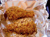 Cornflakes-masala chicken