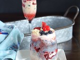 Falooda in red, white and blue