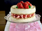Project cake: strawberry faultline cake