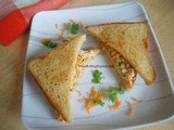 Carrot Paneer Sandwich