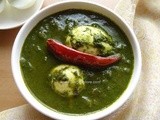 Palak Anda / Spinach Egg Curry