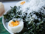 Kale Caesar Salad with Hard-Boiled Eggs