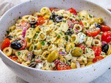 Italian Style Pasta Salad with Artichokes and Tomatoes