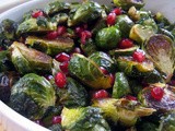 Brussels Sprouts with Pomegranate Seeds