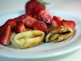 Cheese Blintzes with Strawberries for Shavuot