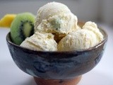 Mango Kiwi Mascarpone Ice Cream: Birthday Time