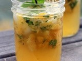 Minty Peach Cooler