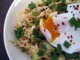 Take the $5 Slow Food Challenge:  Kimchi Rice with Poached Eggs