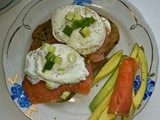 Breakfast Poached Eggs with Avocado and Smoked Salmon