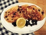 Blueberry Pancakes with Greek Yogurt and Lemon
