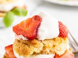 Keto Strawberry Basil Shortcakes