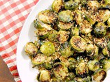 Roasted Brussels Sprouts with Garlic Herb Bread Crumbs