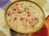 Slow Cooker Cream of Chicken Soup with Vegetables and Wild Rice