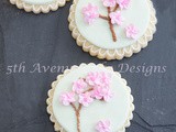 Piped Cherry Blossom Tree Cookies